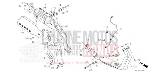 EXHAUST MUFFLER CL500AP de 2023